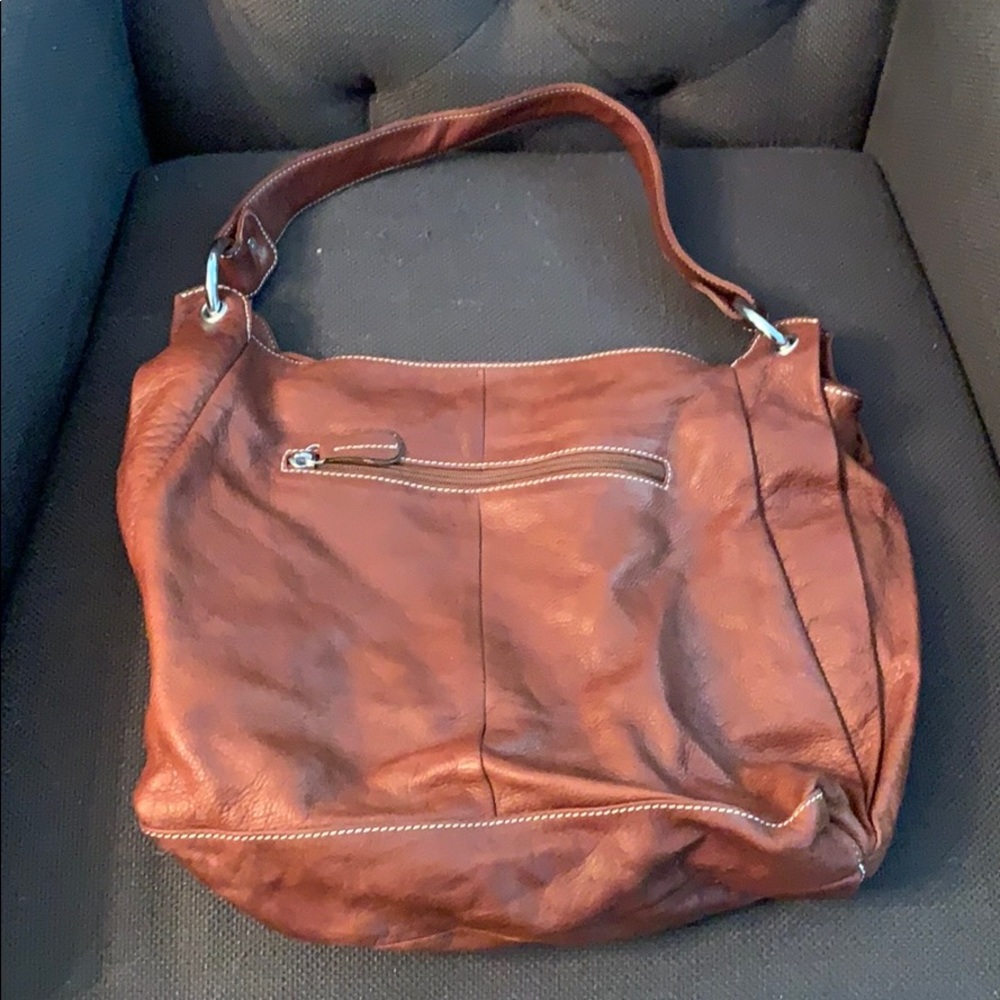Never used genuine leather tan / cognac color bag